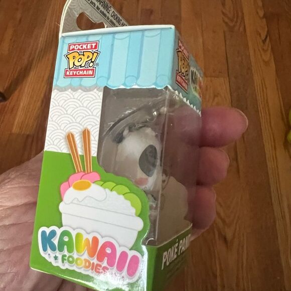 Funko Pocket Pop! Keychain: Kawaii Foodies Poké Panda - Black and White - Picture 6 of 8
